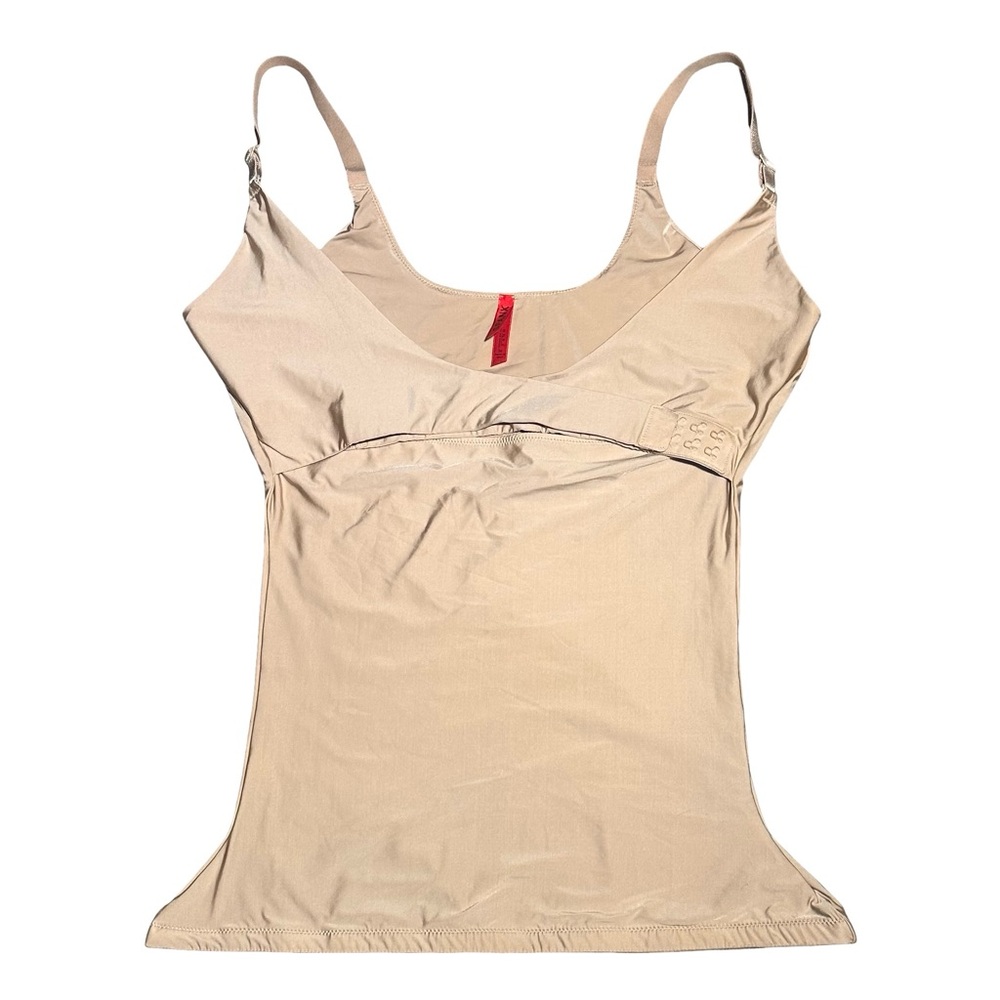 Spanx Hide & Sleek Cami 1X Nude Shapewear Tank with Front Hook Closure